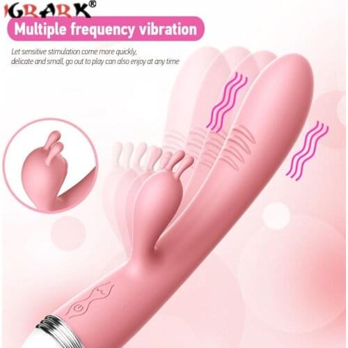 Strong Dildo Vibrator G-Spot Rabbit Vibrators Clitoris Stimulator Vaginal Massager Erotic Sex Toys for Women Female Masturbation