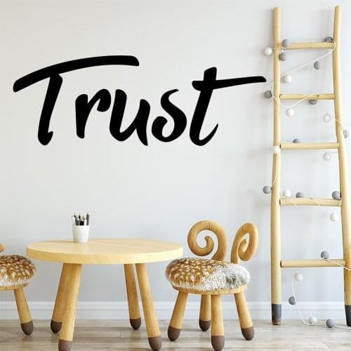 Large Trust Wall Stickers Personalized Creative For Kids Rooms Decoration Wall Art MURAL