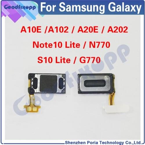 For Samsung Galaxy A10e A102 A20E A202 Note10 Lite N770 S10 Lite G770 Earpiece Earphone Top Speaker Sound Receiver EarSpeaker