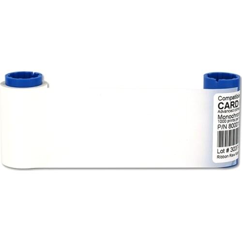 New Ribbon 800015-109 White Signature Panel Ribbon 1000 prints for Zebra PVC card printer P310 P330i P430i in Printer Ribbons