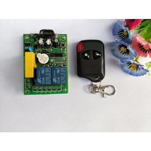 New AC220V 2CH RF Wireless Remote Control System teleswitch 1 cats eye transmitter and 1 receiver universal gate remote control