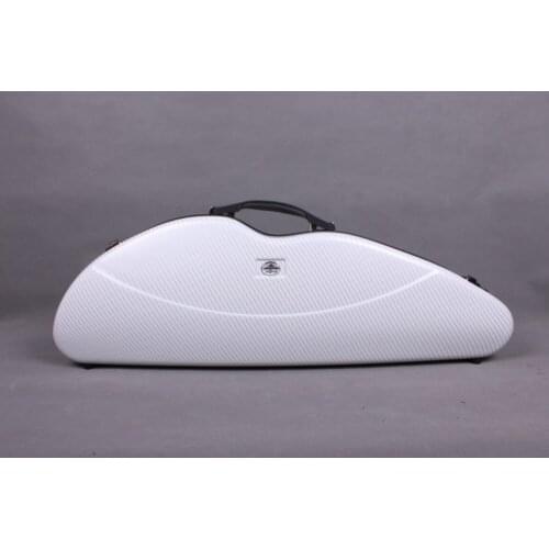 New 4/4 Violin Case Carbon Fiber Violin box Strong Light With Code Lock White Color