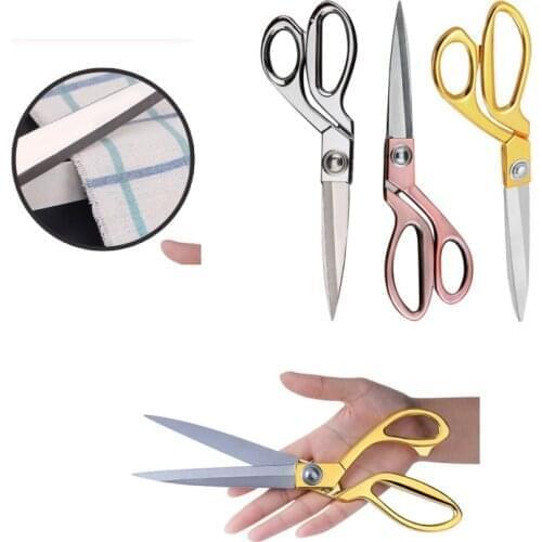 Shear Sewing Tools Vintage Stainless Steel Tailor Scissors for Fabric Clothes Tailor Scissors Golden Sharp Blade Accessory