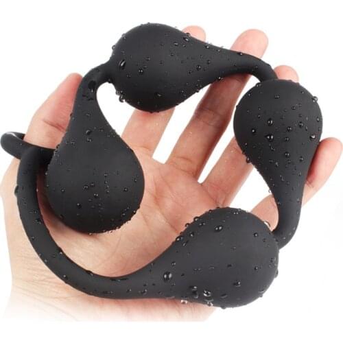 Silicone Big Anal Beads Butt Plug Dildo Stimulate Anal Balls Expander Anal Plug Vaginal Prostate Massager Sex Toys For Women Men