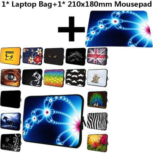 Floral 14 Inch Laptop Bag For Women Girls Tablet Case 7" 17 15 10.2 13 12 10 Notebook Computer PC Pouch For Huawei Lenovo Xiaomi
