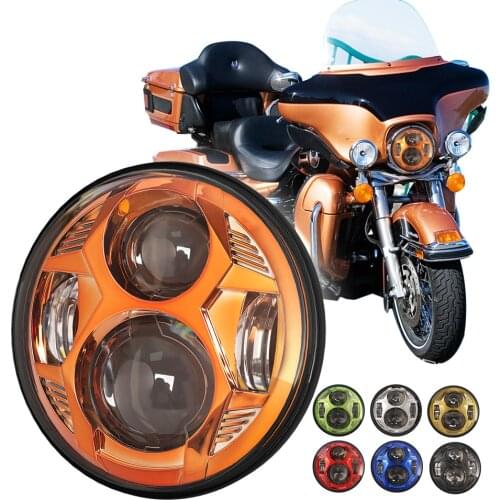 LED Motorcycle 5.75 Inch LED Headlight LED Lamp For Headlights For Harley Davidson Sportster Dyna XL 883C 1200C FXD Headlamp FX