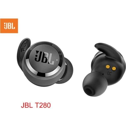 JBL T280 TWS In Ear Wireless Bluetooth 5.0 Sport Earbuds Stereo Music Dynamic Earphone with Charge Box and Mic IPX5 Waterproof