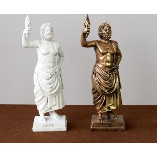 European Character Ornaments Zeus Sculpture Like Art Creative Study Home Living Room Decorations Greek Tourist Souvenirs