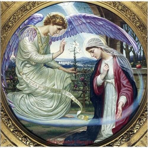 Needlework for embroidery DIY French DMC High Quality - Counted Cross Stitch Kits 14 ct Oil painting - The Annunciation