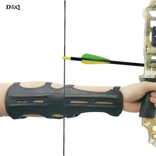 Archery Arm Guard Protection Forearm Safe Adjustable 4-Strap for Bow Arrows Hunting Shooting Training Accessories Arm Protector