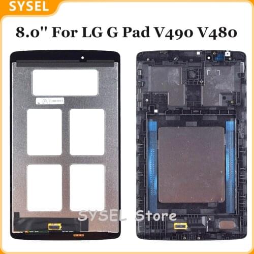 AAA Quality V490 V480 8.0'' Lcd For LG G Pad V490 V480 LCD Display Digitizer Screen Touch Panel Sensor Assembly 1280*800