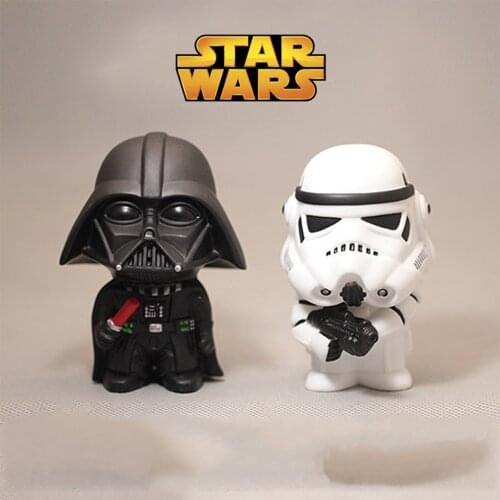 Star Wars Stormtrooper Black warrior Plastic dummy Q version decoration Speelgoednew Jaar Presenteert Voor Kinderen Speelgoed