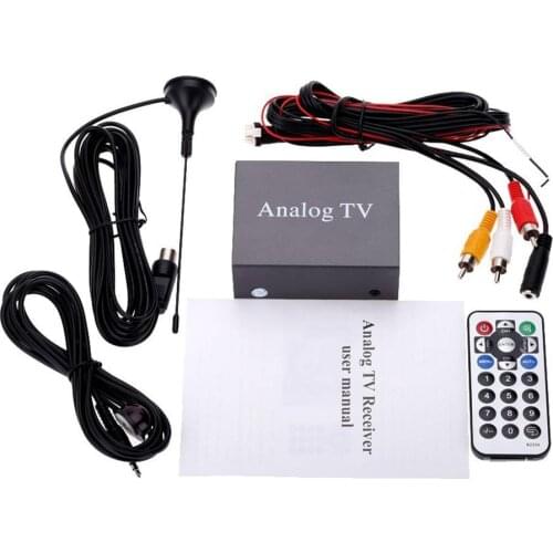 1 VP-P 12V 300MV Universal ABS 12V Car Analog TV DVD Set-top Box Receiver with Remote Control Car Accessories
