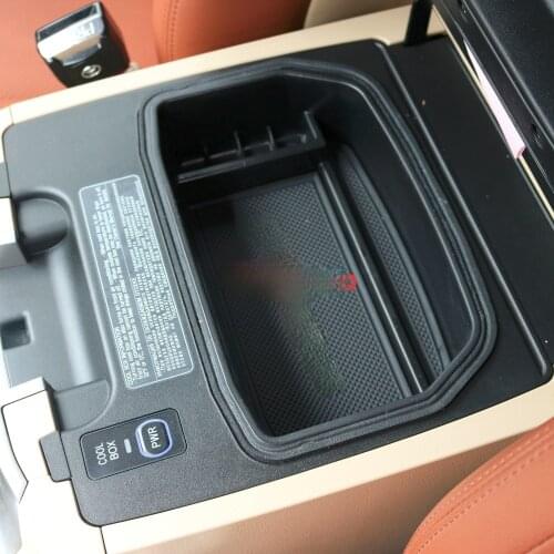 2008-2017 Car Interior Non-Slip Stowing Tidying Box Central Box For Toyota Land Cruiser LC 200 FJ200 Accessories