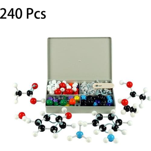 240 Pcs Chemical Set Model Molecular Structure Model kit and Organic Chemistry Atom Bonds Medical Laboratory Chemicals Classroom