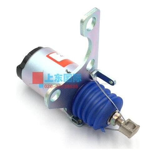 4M40 Engine Flame out Motor Switch Solenoid Valve Excavator Accessories for Carter E305.5/306E/307D