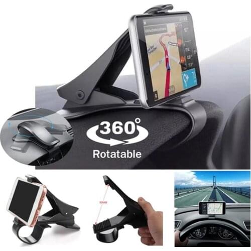 6.5inch Dashboard Car Phone Holder Clip Mount Stand Car Phone Holder GPS Display Bracket Classic Black For iphone