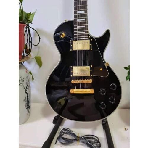 Free transportation, factory customized electric guitar, 6-string black guitar