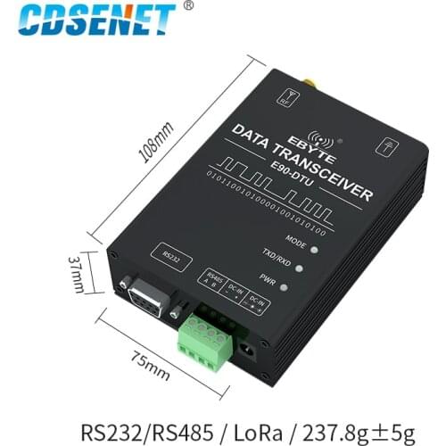 SX1268 Lora 400Mhz 22dBm 5Km Range 0.3k~62.5kbps E90-DTU(400SL22P) RS232 RS485 Wireless Lora Modem