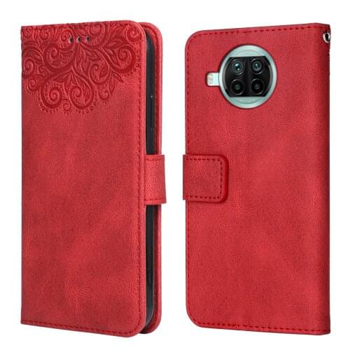 For on Xiaomi Mi 10i 5G Flower Embossing Case Coque for Mi 10i 5G Wallet Flip Leather Case for Xiaomi Mi10 i 10i 5G Phone Bag