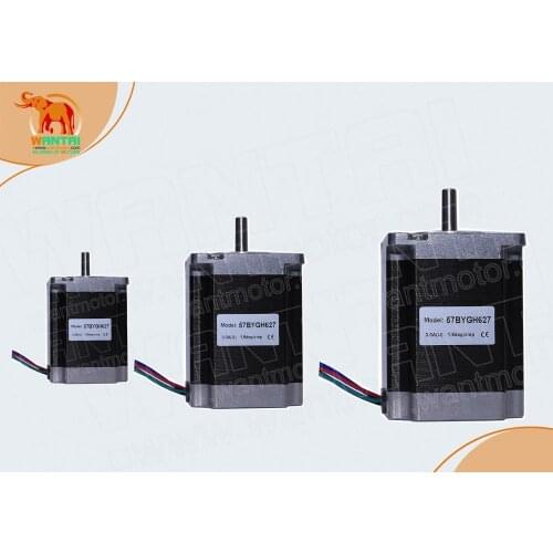 Nice!USA free shipping!Wantai 3pcs Nema 23 stepper motor 57BYGH627 1.9N-m(270oz-in) 3A plasmer cutter cnc with CE ROHS ISO