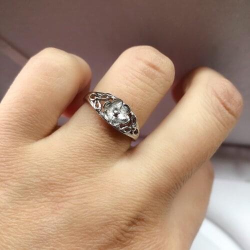 Ring Base Mountings Findings Settings Adjustable Ring Jewelry Parts Fittings Accessories for Pearl Beads Stones