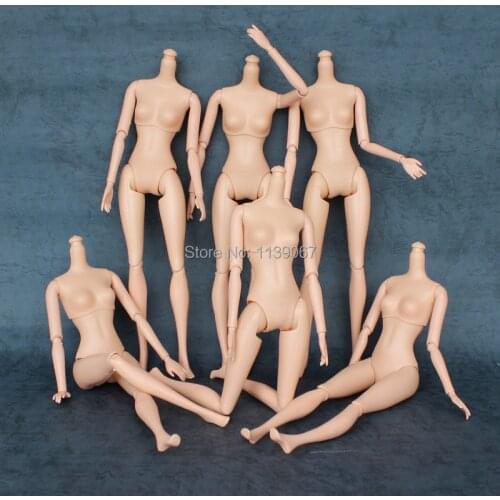 5pcs/lot Dolls Body (without head) / with 11 joint moveable / for barbie kurhn doll / girls Xmas gift free shipping Baby Toy