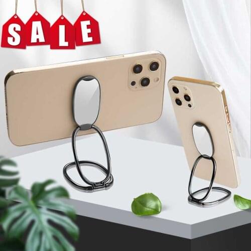 Metallic Rotatable Phone Holder 360° Rotatable Magnet Ring Smartphone Socket For Magnetic Smartphone Stand Skin-Friendly