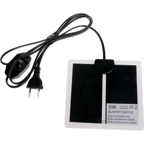 Adjustable Temperature Pet Heating Warmer Amphibians Bed Mat 220-240V EU Plug