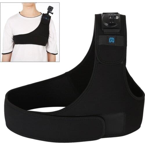 Harness Chest Belt Single Shoulder Strap Adapter Camera Mount for GoPro Max/HERO8 Black DJI OSMO Action/Xiaoyi & Action Cameras