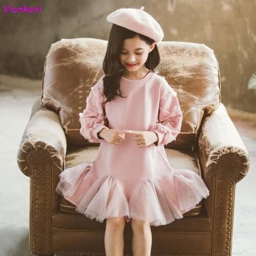 New Baby Girls Dress 2021 Spring Girl Kawaii Princess Dresses Striped Teenage Vestidos Children Girl Clothing 6 8 10 12 14 Year
