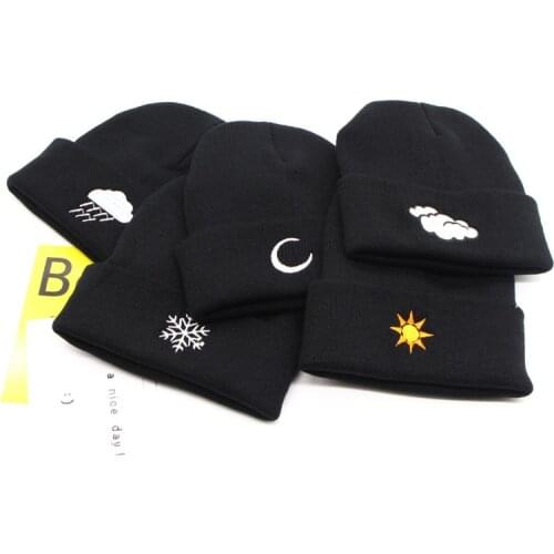 2021 New The Weather Winter Beanie Hats For Women Men Soild Warm Knitted Skullies Hat Casual Fashion Hip-Hop Caps gorras hombre