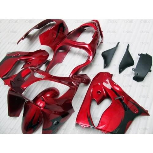 Full Body Kits for Zx-9r 2000 for Kawasaki Zx9r Fairings 2001 Zx 9r Fairings 2000 - 2001 Red Black