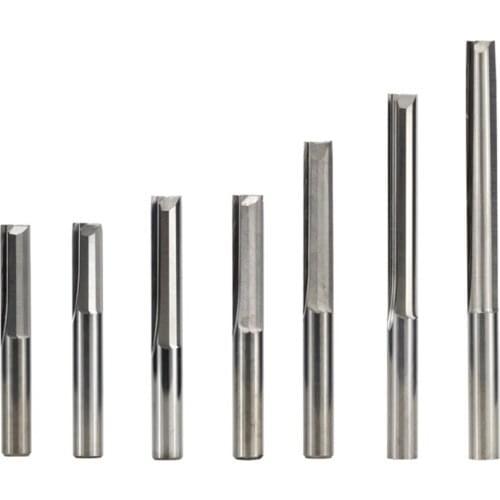 Dropship 6mm Shank 2 Flute Straight Slot End Mill Carbide Router Bit Milling Cutter