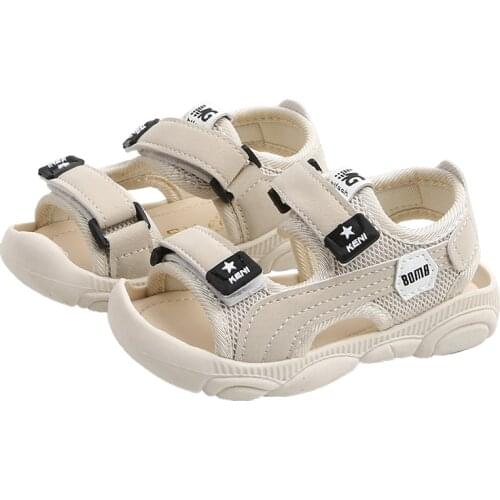 Baby Sandals Boys And Girls Kids Soft-soled Shoes Childrens Breathable Anti-skid Non-slip Beach Sandals New Style