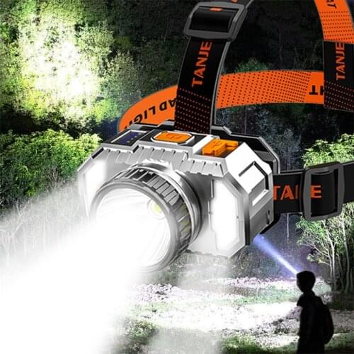 LED Headlamp With Built-in 18650 Battery Super Bright Headlight Head Lamp Lantern for Outdoor Fishing Hunting Camping