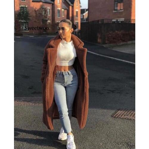 SWEETWOO Womens Camel Coats