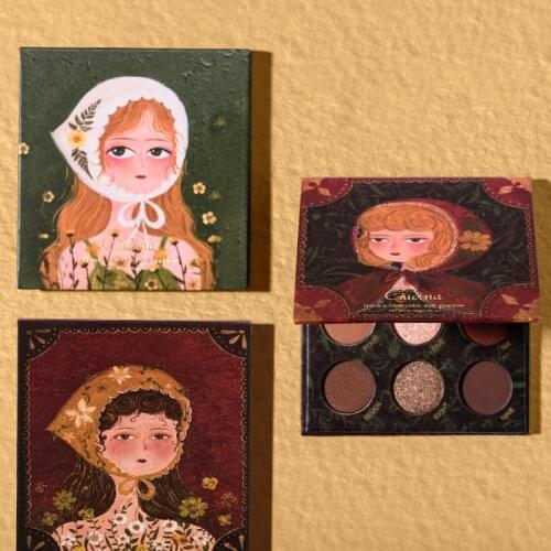 9 Colors Matte Shimmer Eye Shadow Makeup Rose Cherry Bloss Pigment Waterproof Balm Profesional Make Up Eyeshadow Pallete Gift