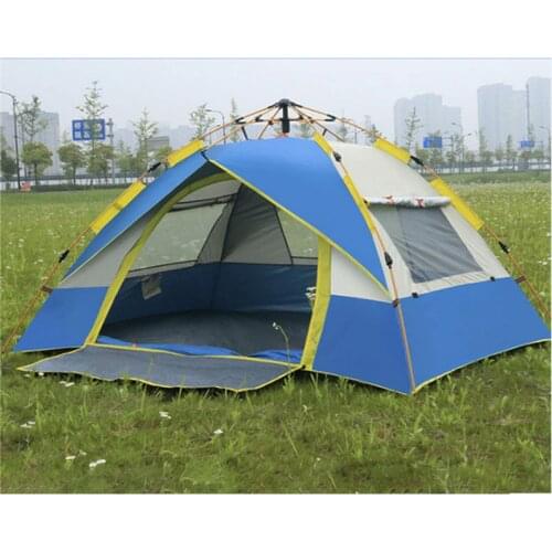 XC Quick Opening Automatic Tent 2 Person/3-4 Person Camping Tent Easy Setup Tourist Tent Summer Outdoor Tent with 3Windows 1Door