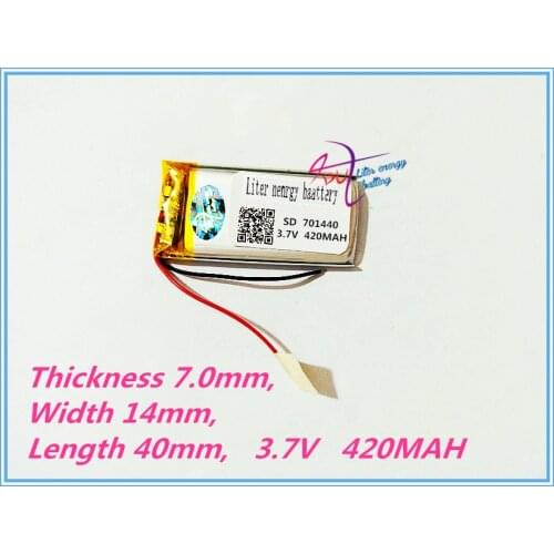 701440 3.7V 420mah Universal Li-ion battery for tablet pc 7 inch 8 inch 9 inch MP3 MP4 MP5 GPS DVD Google Project Glass