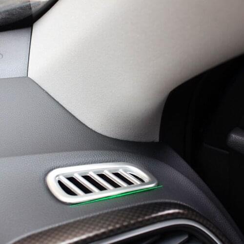 Interior Matte 2PCS Front UP Air-Condition Vent Cover Trim For Renault Kadjar 2016 2017