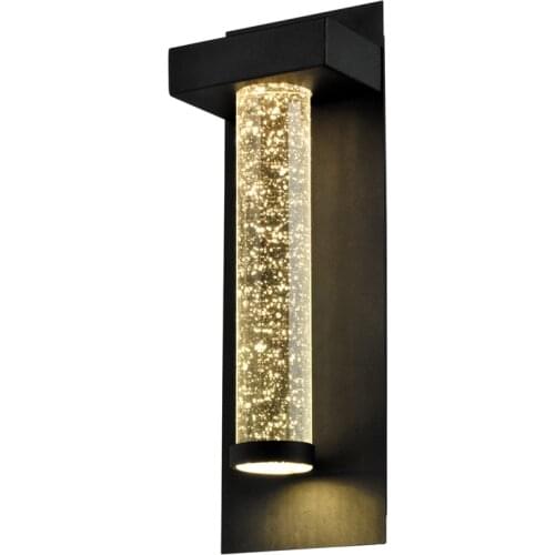 Waterproof Light Lantern Garden Led Lighting Mount Sconce Black Outdoor Wall Lights Exterior Wall Mounted