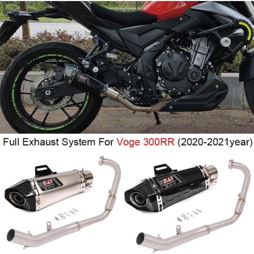 For Voge 300RR Voge300RR 2020 2021Motorcycle Yoshimura Exhaust Pipe Front Link Pipe 51mm Muffler Escape Removable Db Killer