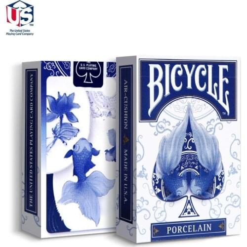 1pcs Bicycle Porcelain Deck Magic Cards Playing Card Poker Limited Edition Close Up Stage Magic Tricks for Professional Magician