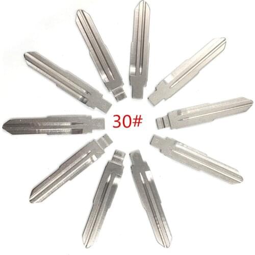 10pcs/lot Type 30# Metal Blank Uncut Flip KEYDIY/VVDI/JMD Remote Key Blade