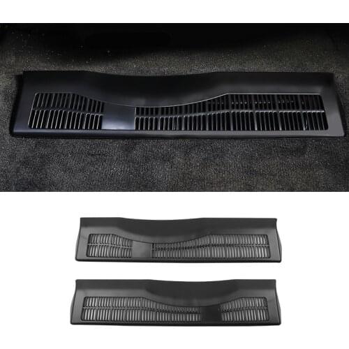 2PC Car Under Seat AC Heat Air Conditioner Duct Vent Outlet Grill Protective Cover for Audi Q5L A6L Styling Interior Accessories