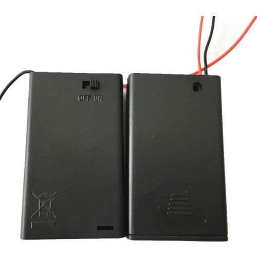3XAAA waterproof battery case 4.5V battery holder 3X1.5V battery cell battery shell ON/OFF switch/cover/screw hole,150pcs/lot