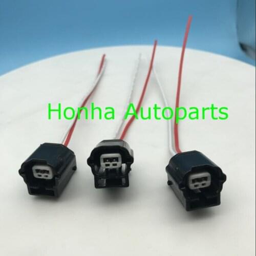 Free shipping 2/20/50/100 pcs 7283-8851-30 high quality 2 pin female unsealed electric wire harness with 15cm 18AWG wire