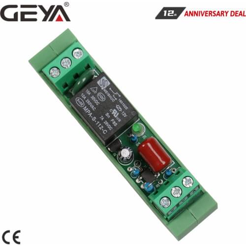 Free Shipping GEYA 1 Way Relay Module 12V 24V 230V NPN PNP Interface Solid State Relay Modules