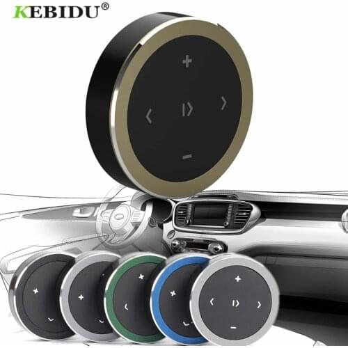 Kebidu Wireless Bluetooth Media Steering Wheel Remote Control for Android IOS Smartphone Control Car Kit Styling mp3 Music Play
